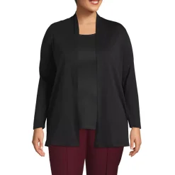 Women's Long Sleeve Supima Micro Modal Open Cardigan Tunic