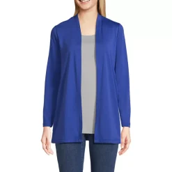 Women's Long Sleeve Supima Micro Modal Open Cardigan Tunic