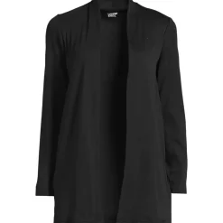Women's Long Sleeve Supima Micro Modal Open Cardigan Tunic