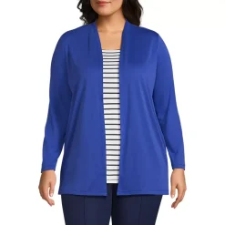 Women's Long Sleeve Supima Micro Modal Open Cardigan Tunic