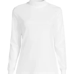 Women's Long Sleeve Supima Mock Turtleneck