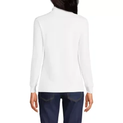 Women's Long Sleeve Supima Mock Turtleneck