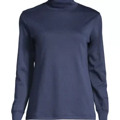 Women's Long Sleeve Supima Mock Turtleneck