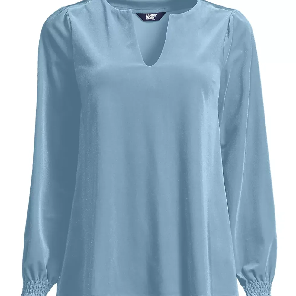 Women's Long Sleeve Velvet Blouse