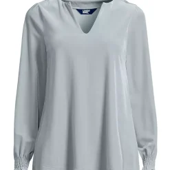Women's Long Sleeve Velvet Blouse