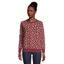Women's Long Sleeve Waffle Crewneck Top