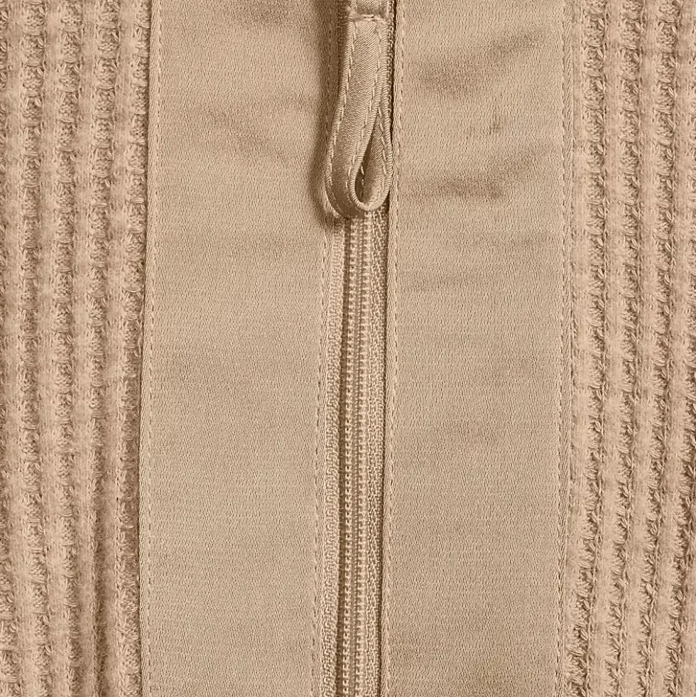 Women's Long Sleeve Waffle Quarter Zip Pullover