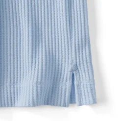 Women's Long Sleeve Waffle Shawl Collar Henley