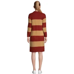Women's Lounge Crew Neck Slounge Dress - Stripe