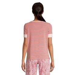 Women's Lounge Short Sleeve Crewneck Pajama T-shirt