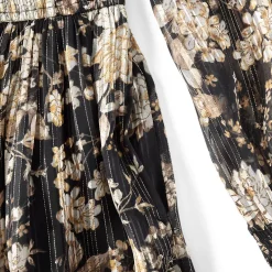 Women's Lurex Shadow Stripe Midi Dress