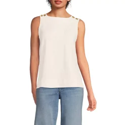 Women's Mariner Button Shoulder Tank