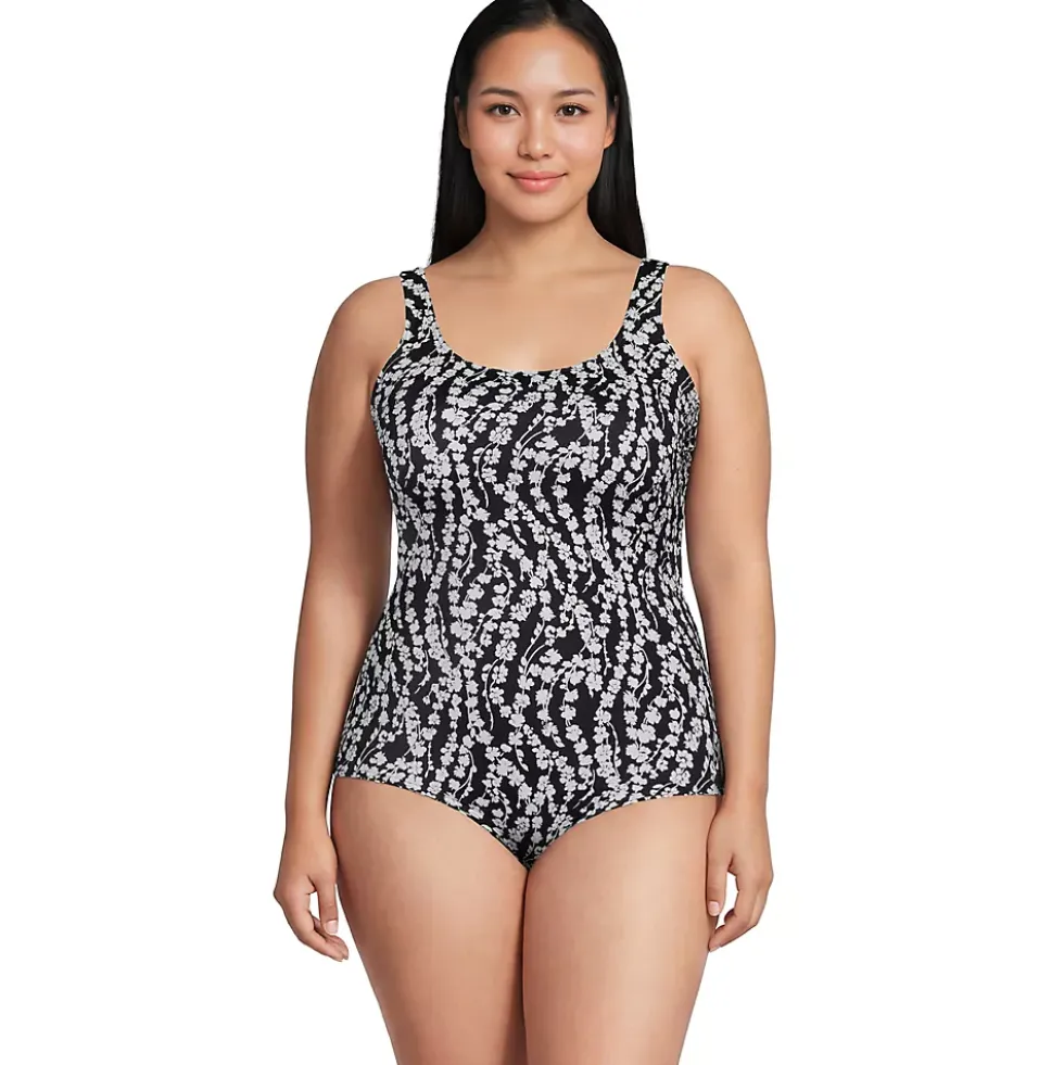 Women's Mastectomy Chlorine Resistant Tugless One Piece Swimsuit Soft Cup