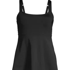Women's Mastectomy Flutter Scoop Neck Tankini Top
