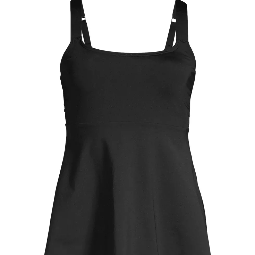 Women's Mastectomy Flutter Scoop Neck Tankini Top