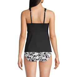 Women's Mastectomy Flutter Scoop Neck Tankini Top