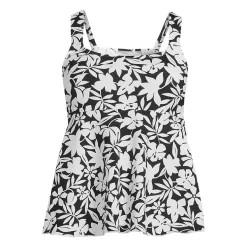 Women's Mastectomy Flutter Scoop Neck Tankini Top
