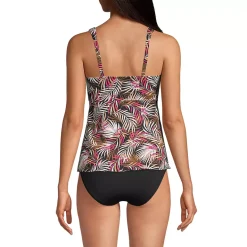 Women's Mastectomy Flutter Scoop Neck Tankini Top