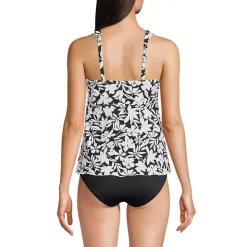 Women's Mastectomy Flutter Scoop Neck Tankini Top