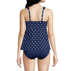Women's Mastectomy Flutter Scoop Neck Tankini Top