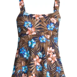 Women's Mastectomy Flutter Scoop Neck Tankini Top
