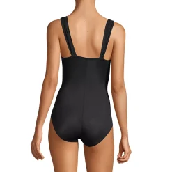 Women's Mastectomy SlenderSuit Grecian Tummy Control One Piece Swimsuit
