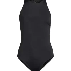 Women's Mastectomy Tugless High Neck Portrait Back One Piece Swimsuit