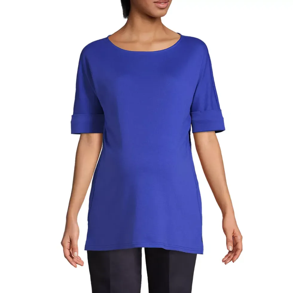 Women's Maternity Cotton Polyester Short Sleeve Shirt