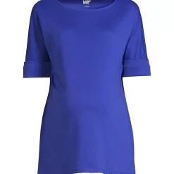 Women's Maternity Cotton Polyester Short Sleeve Shirt