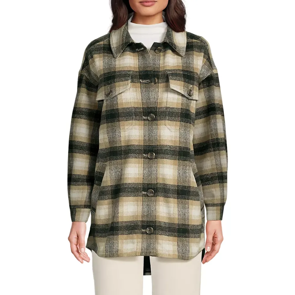 Women's Menswear Shirt Jacket