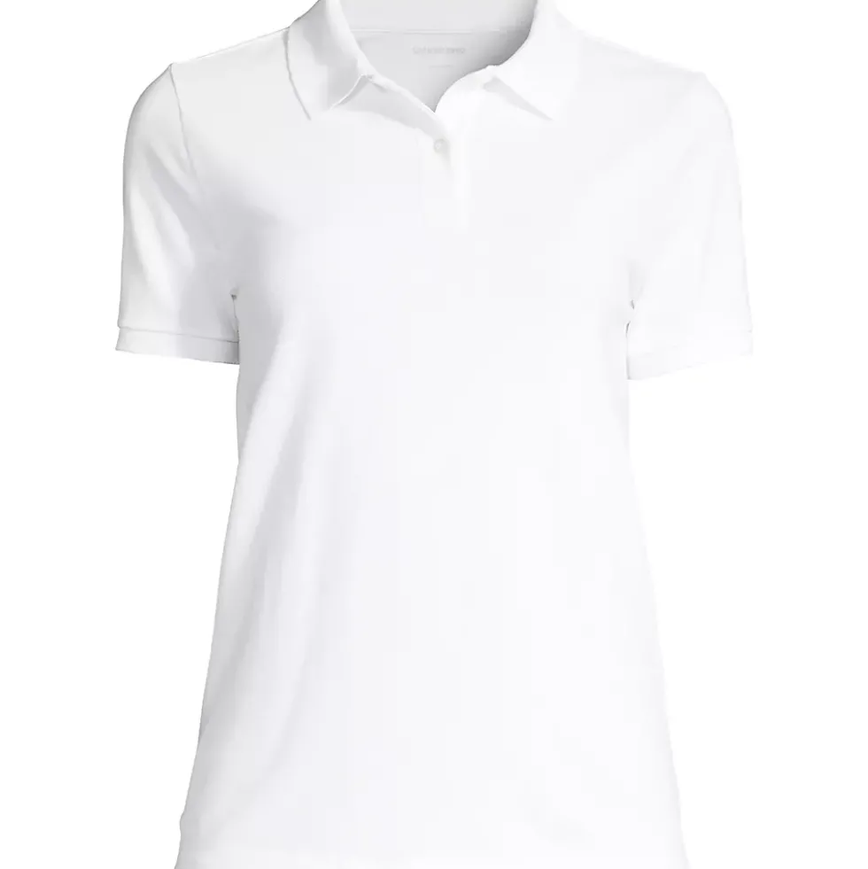 Women's Mesh Cotton Short Sleeve Polo Shirt