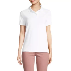 Women's Mesh Cotton Short Sleeve Polo Shirt