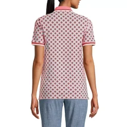 Women's Mesh Cotton Short Sleeve Polo Shirt