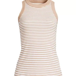 Women's Micro Rib Crew Neck Tank