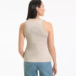 Women's Micro Rib Crew Neck Tank