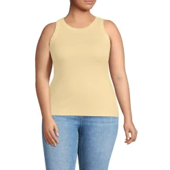 Women's Micro Rib Crew Neck Tank