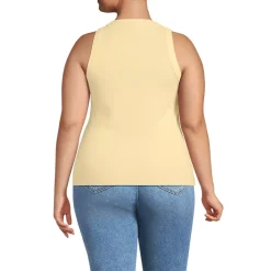 Women's Micro Rib Crew Neck Tank
