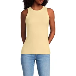 Women's Micro Rib Crew Neck Tank
