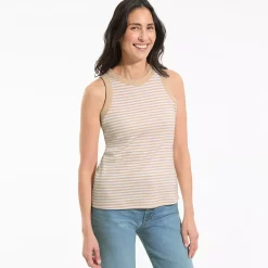 Women's Micro Rib Crew Neck Tank