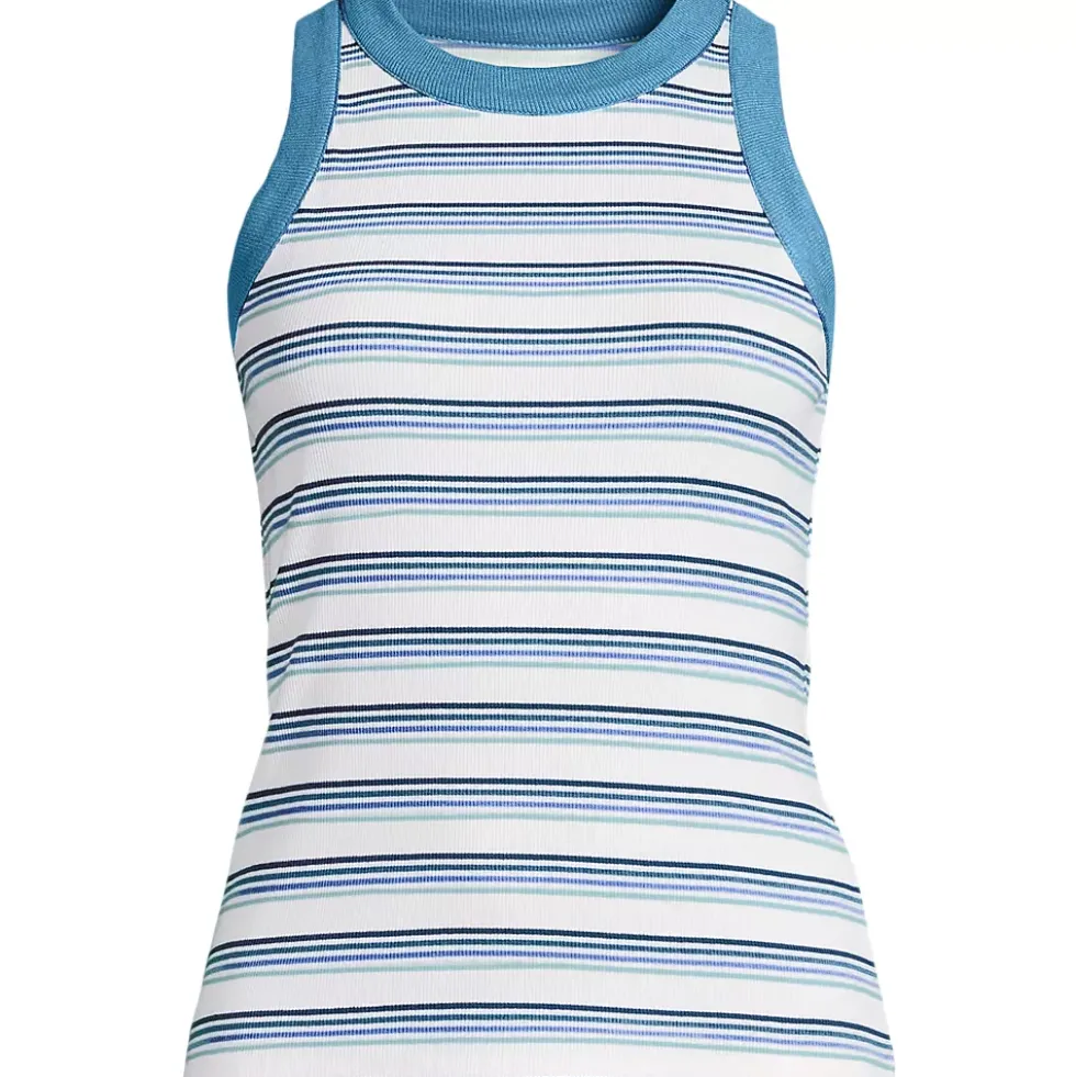 Women's Micro Rib Crew Neck Tank