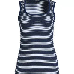 Women's Micro Rib Square Neck Tank
