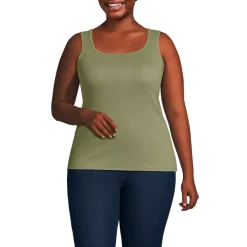 Women's Micro Rib Square Neck Tank