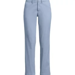 Women's Mid Rise Classic Straight Leg Chino Ankle Pants