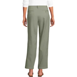 Women's Mid Rise Classic Straight Leg Chino Ankle Pants