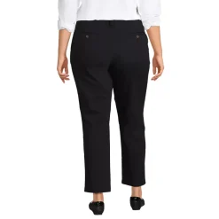 Women's Mid Rise Classic Straight Leg Chino Ankle Pants