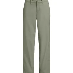 Women's Mid Rise Classic Straight Leg Chino Ankle Pants