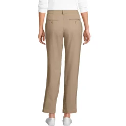Women's Mid Rise Classic Straight Leg Chino Ankle Pants