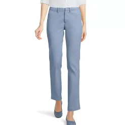 Women's Mid Rise Classic Straight Leg Chino Ankle Pants