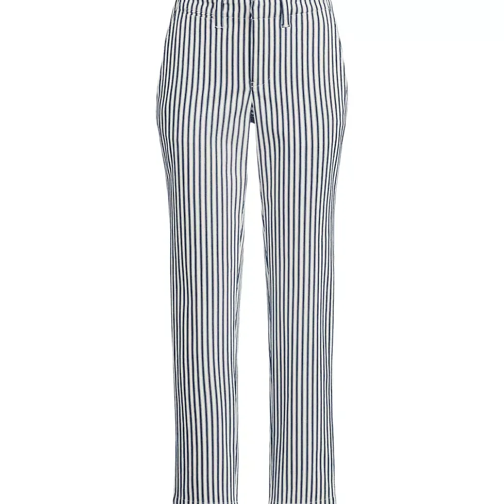 Women's Mid Rise Classic Straight Leg Chino Ankle Pants