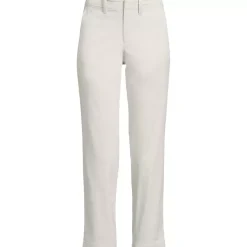 Women's Mid Rise Classic Straight Leg Chino Ankle Pants